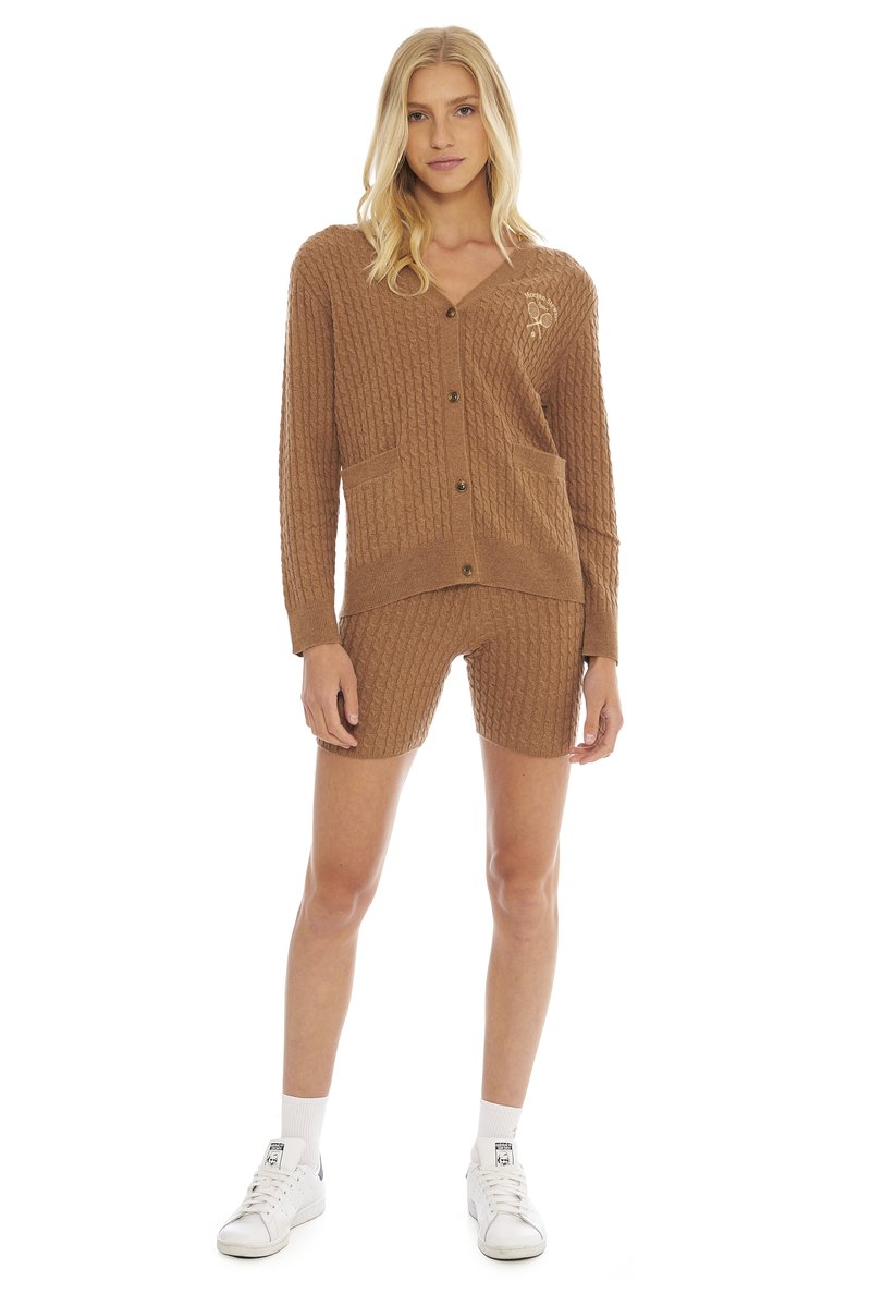 Espresso Cashmere Biker Short