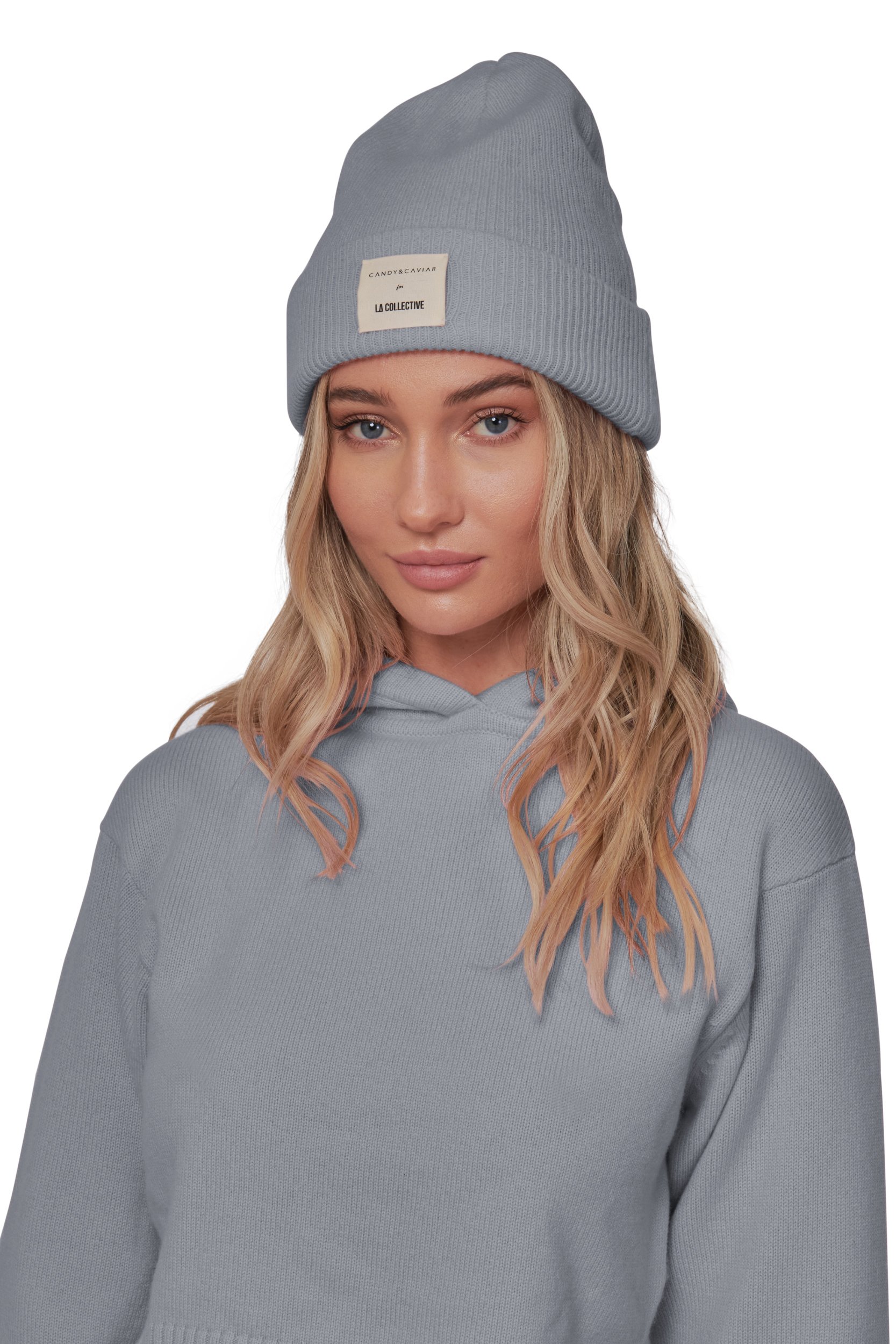 Stone Cashmere Beanie