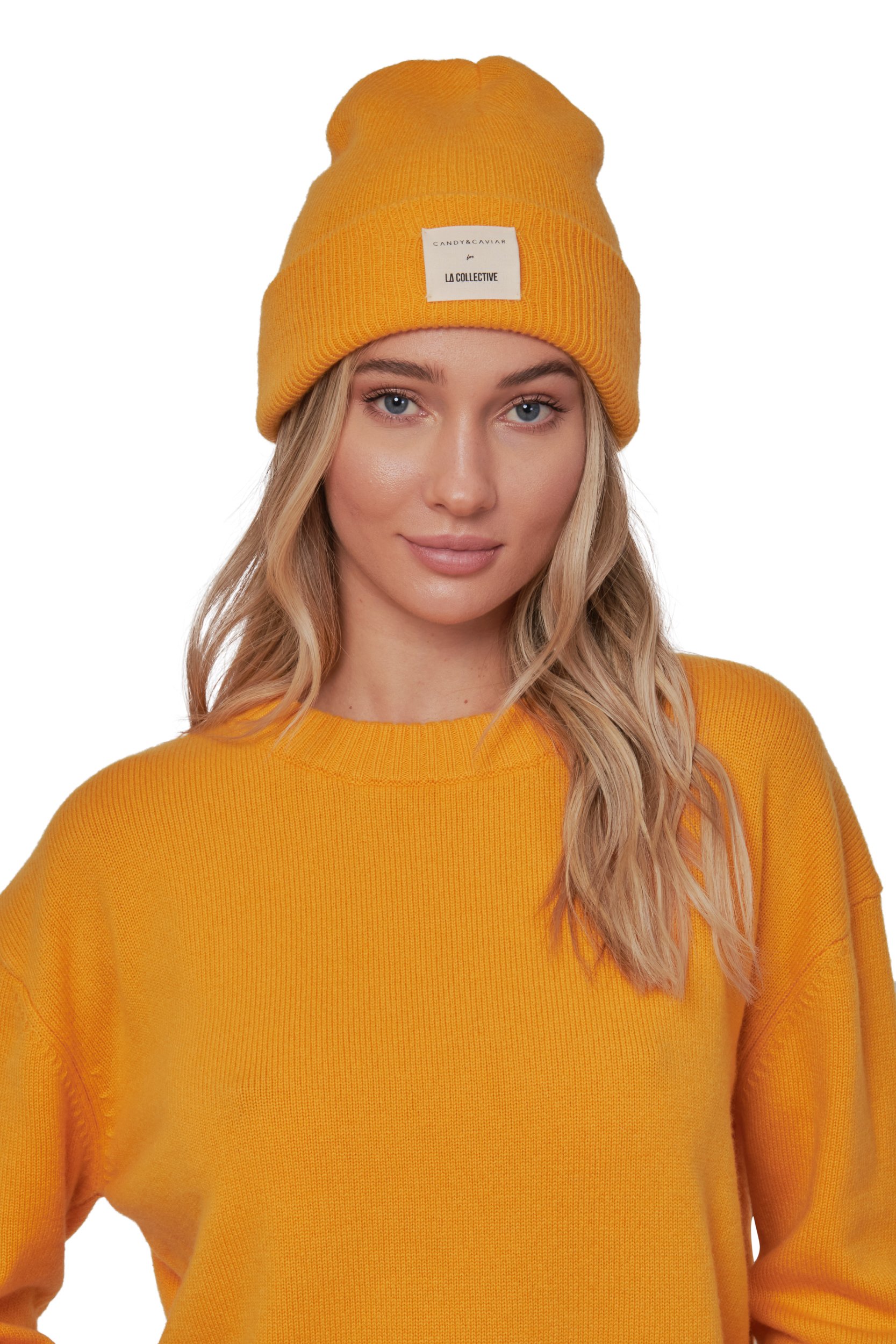 Marigold Cashmere Beanie