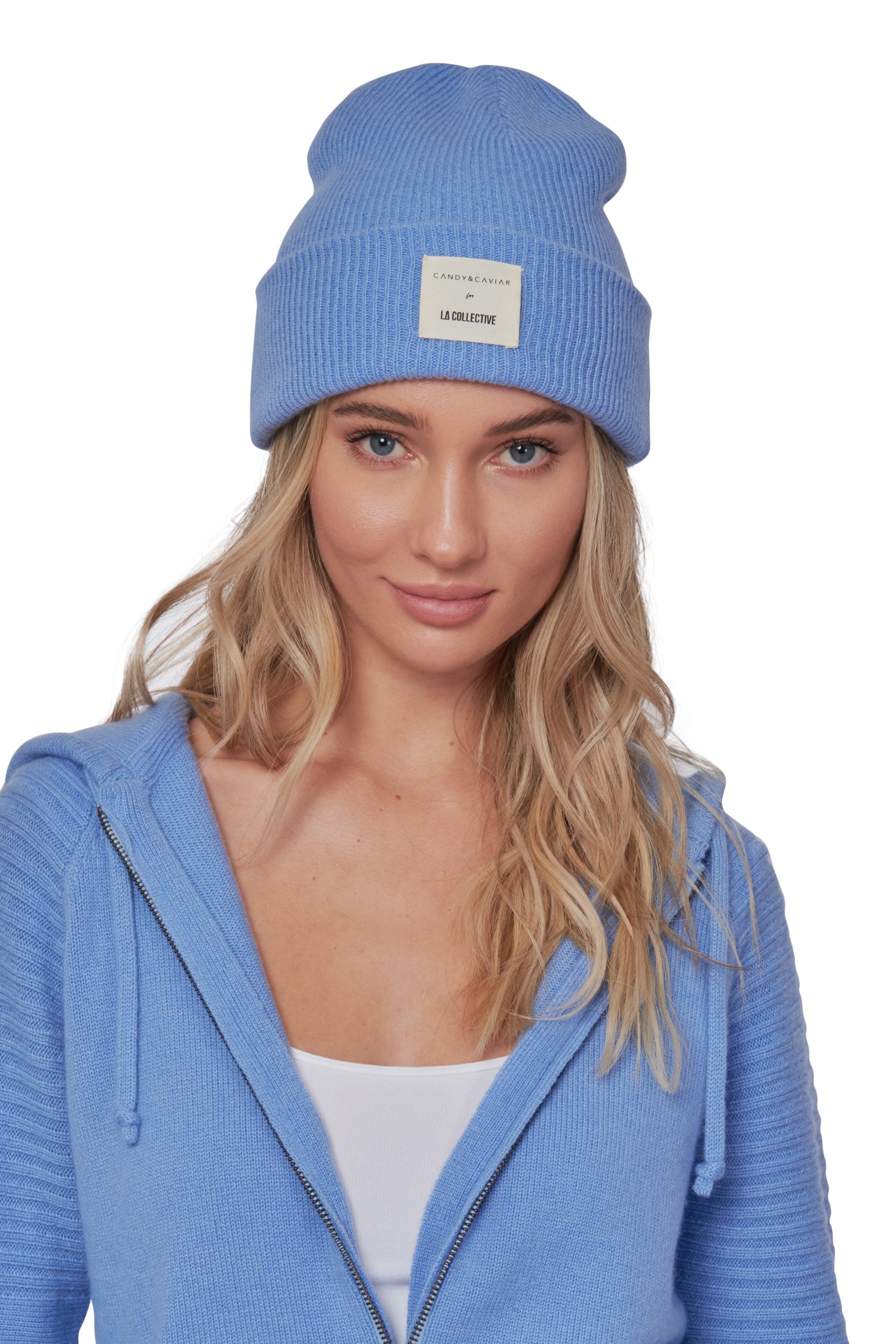 Periwinkle Cashmere Beanie